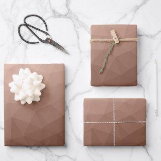 Mocha Brown geometric mesh modern pattern  Sheets