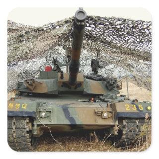 Mock aggressors from Republic of Korea Square Sticker