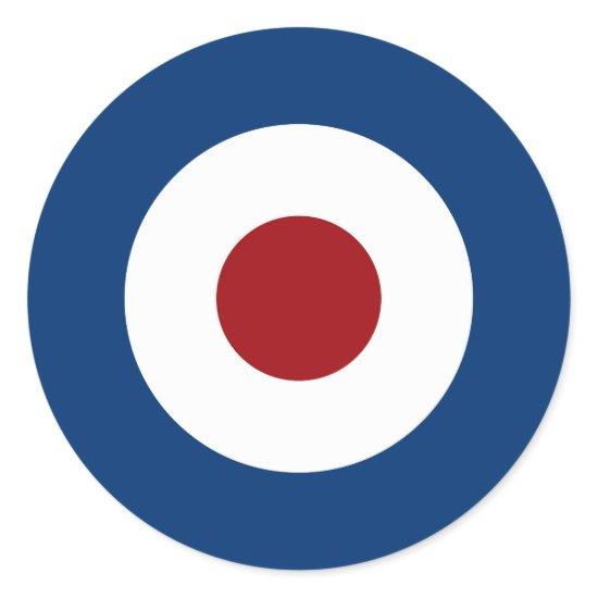 Mod Bullseye Archery Target Classic Round Sticker