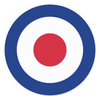 Mod - Classic Roundel - Bullseye Archery Target Classic Round Sticker