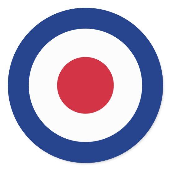 Mod - Classic Roundel - Bullseye Archery Target Classic Round Sticker