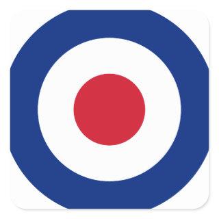 Mod - Classic Roundel - Bullseye Archery Target Square Sticker