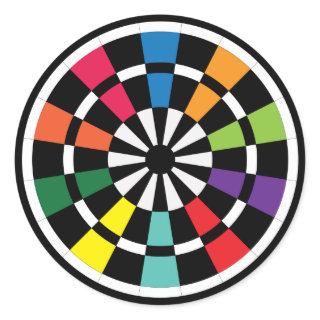Mod Dartboard Classic Round Sticker