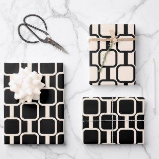 Mod Links Retro Modern Geometric Pattern  Sheets