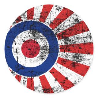 Mod Target Mods Sunburst Target Roundel Classic Round Sticker