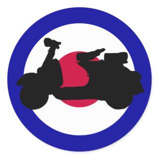 Mod Target Scooter Silhouette Sticker