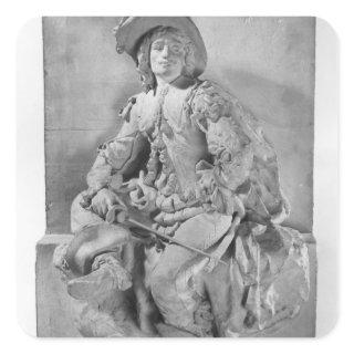 Model for the Monument to Alexandre Dumas Pere Square Sticker