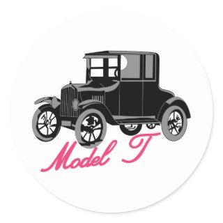 Model T Classic Round Sticker