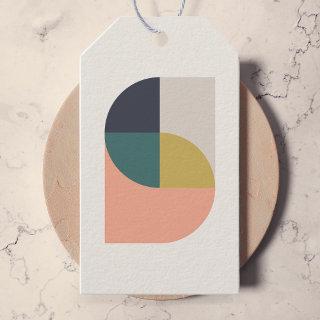 Modern Abstract Art Elegant Geometric Minimal Gift Tags
