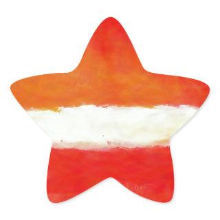 Modern Abstract Art - Rothko Style Star Sticker