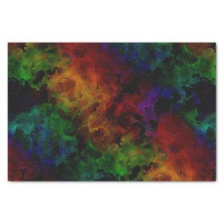 Modern Abstract Black Rainbow Tissue Paper