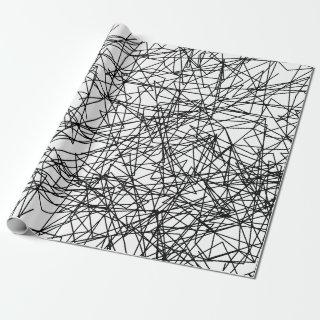 modern abstract black white artistic pattern