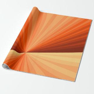 Modern Abstract Orange Red Vanilla Graphic Fractal