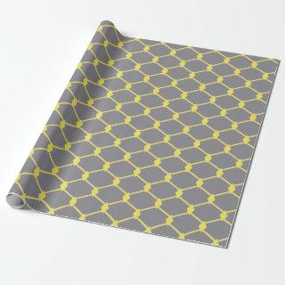 Modern and Trendy Gray and Yellow Chain Link