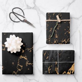 Modern Black and Gold Dusty  Sheets