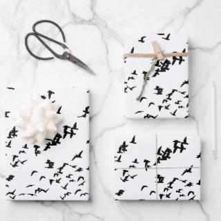 Modern Black and White Birds Wedding   Sheets