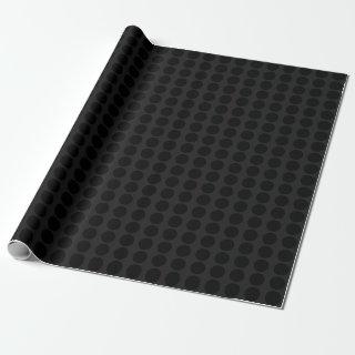 Modern Black Dark Gray Sleek Minimalist Dot