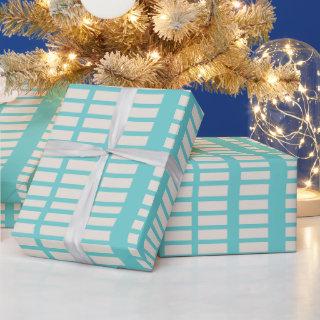 Modern blue criss cross lines pattern