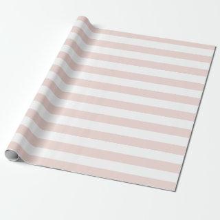 Modern blush pink white bold stripes girly chic