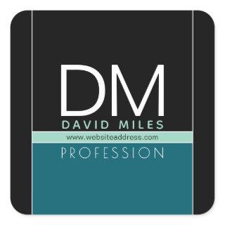 Modern Business Template | All Colors Customizable Square Sticker