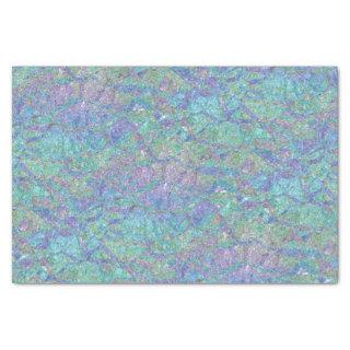 Modern Chic Pastel Colors Marble Mosaic Pattern Tissue Paper