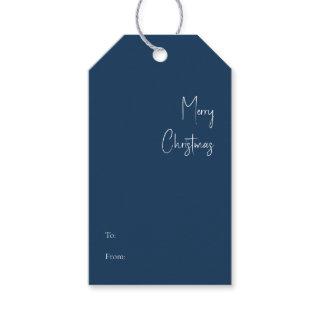 Modern Christmas | Blue To From Gift Tags