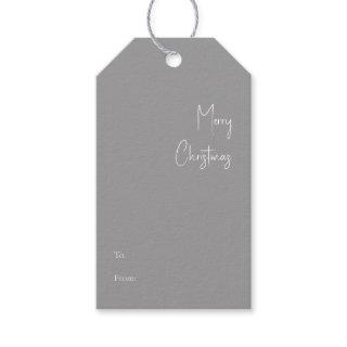 Modern Christmas | Silver To From Gift Tags