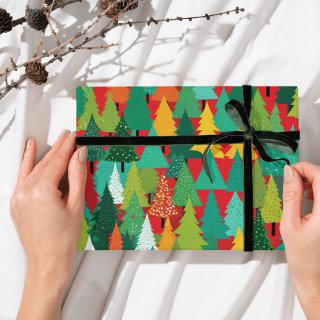 Modern Christmas tree abstract