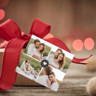 Modern Collage Personalized Family Photo Gift Favor Tags
