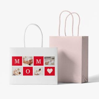Modern Collage Photo &  Best Mom Ever Gift Large Gift Bag