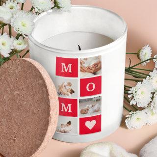 Modern Collage Photo &  Best Mom Ever Gift Square Sticker