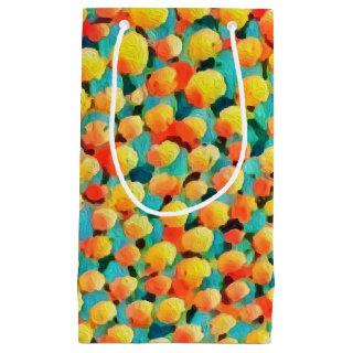 Modern Colorful Abstract Geometric Balloons Paint Small Gift Bag