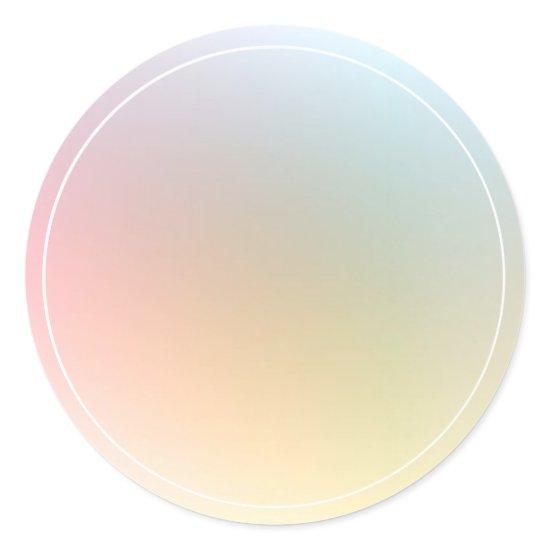 Modern Colorful Blank Template Trendy Elegant Classic Round Sticker
