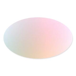 Modern Colorful Blank Template Trendy Stylish Oval Sticker