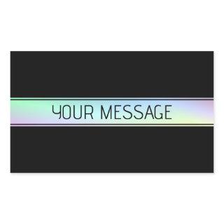 Modern Colorful Gradient & Editable Text Rectangular Sticker