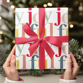 Modern Colorful Joyful Christmas Holiday Gift