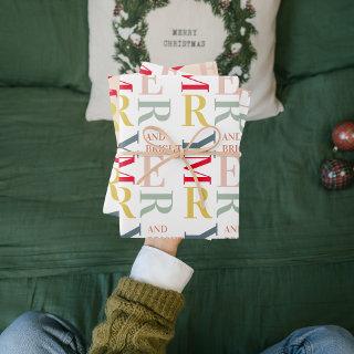Modern Colorful Merry and Bright | Happy Holidays  Sheets