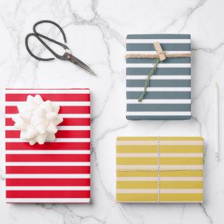 Modern Colorful Stripes Christmas  Sheets