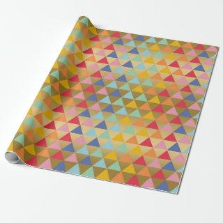 Modern colorful triangles pattern