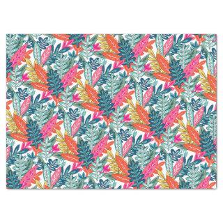 Modern Colorful Tropical Pattern Tissue Paper