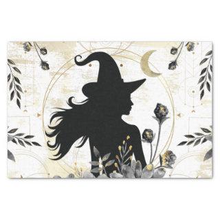 Modern contemporary Halloween witch 3 Tissue Paper