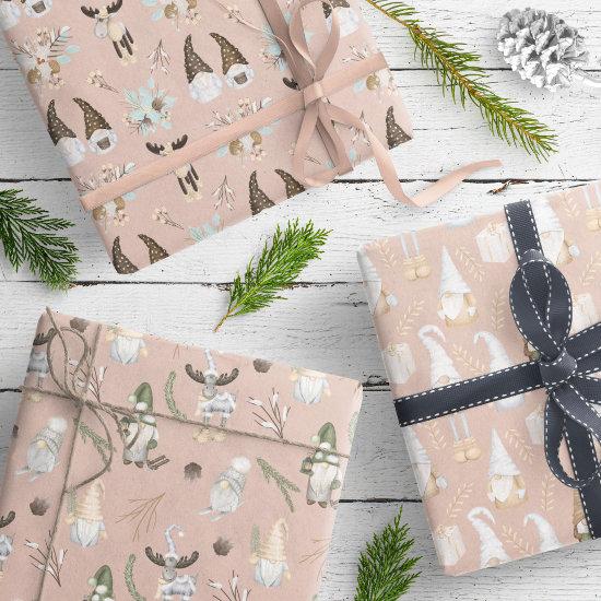 Modern Cute Gnome Beige Neutral Pattern  Sheets