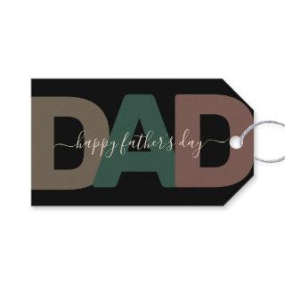 Modern "Dad" Father's Day Gift Tags