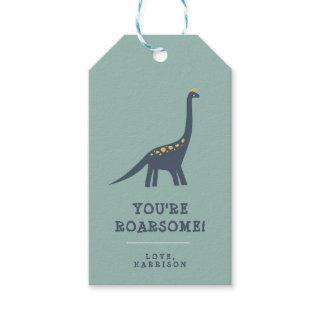 Modern Dinosaur Kids Personalized Gift Tags