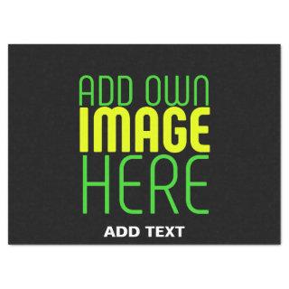 MODERN EDITABLE SIMPLE BLACK IMAGE TEXT TEMPLATE TISSUE PAPER