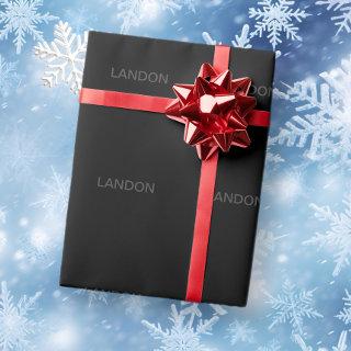 Modern Editable Text | Dark Grey & Black