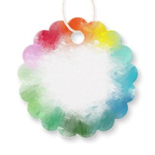 Modern Elegant Blank Template Colorful Abstract Favor Tags