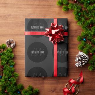 Modern Elegant Name & Monogram | Dark Grey & Black