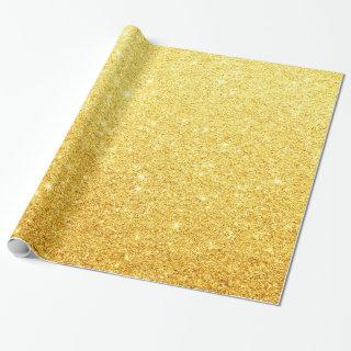 Modern Elegant Shiny Metallic Gold Glitter