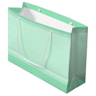 Modern Elegant Trendy Template Mint Green Color Large Gift Bag